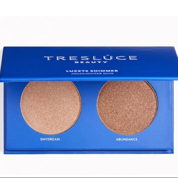 🌺 TRESLÚCE BEAUTY lucite Shimmer Highlighter Duo in Daydream & Abundance - Picture 1 of 5